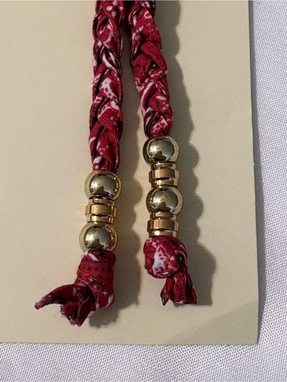 No Boundaries Women's Beach Bag Charm Red Bandana Lobster Charm key chain NWT